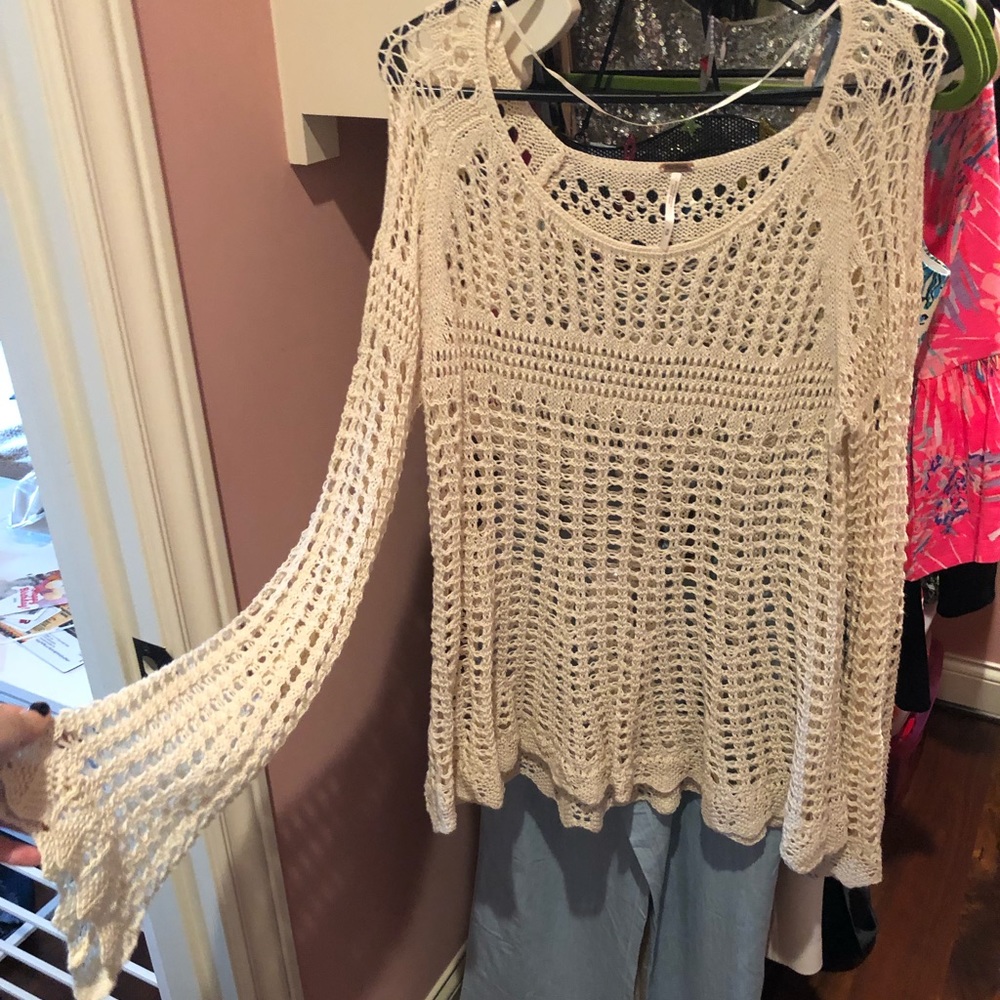 Long sleeve crochet shirt